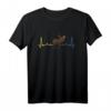Schweden Herzschlag Flagge Elch T-Shirt – Vintage Outfit mit Blau-Gelber Flagge, perfekt als Geschenk für Schweden-Liebhaber, Auswanderer & Urlauber