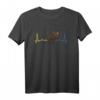 Schweden Herzschlag Flagge Elch T-Shirt – Vintage Outfit mit Blau-Gelber Flagge, perfekt als Geschenk für Schweden-Liebhaber, Auswanderer & Urlauber