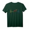 Schweden Herzschlag Flagge Elch T-Shirt – Vintage Outfit mit Blau-Gelber Flagge, perfekt als Geschenk für Schweden-Liebhaber, Auswanderer & Urlauber