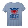 C-thulhu 2024 Das Größere von Zwei Übeln - Horror Lovecraft T-Shirt mit Tentakel-Motiv und politischem Humor