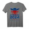 C-thulhu 2024 Das Größere von Zwei Übeln - Horror Lovecraft T-Shirt mit Tentakel-Motiv und politischem Humor
