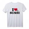 I Love Sushi T-Shirt mit Herzen – Perfektes Geschenk für Sushi-Liebhaber und Foodies