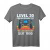 Lustiges 30. Geburtstag T-Shirt für Mann und Frau - 30 Jahre Deko, Geschenkidee & Party Outfit