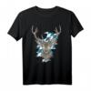 Bayerisches Hirsch Design T-Shirt für Oktoberfest & Wiesn - Klassisches Trachtenshirt mit Bayerischer Flagge