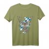 Bayerisches Hirsch Design T-Shirt für Oktoberfest & Wiesn - Klassisches Trachtenshirt mit Bayerischer Flagge