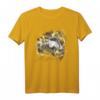 40Geburtstag Hufflepuff Floral Badger Mascot T-Shirt – Offizielles Harry Potter Merchandise für Fans & Sammler