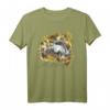 40Geburtstag Hufflepuff Floral Badger Mascot T-Shirt – Offizielles Harry Potter Merchandise für Fans & Sammler