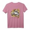 40Geburtstag Hufflepuff Floral Badger Mascot T-Shirt – Offizielles Harry Potter Merchandise für Fans & Sammler
