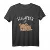 Schlafbär Süßer Bär Schlafshirt Pyjama T-Shirt – Lustiges Schlafkleidungsstück für Morgenmuffel & Langschläfer, Perfekt als Geschenk