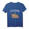 Schlafbär Süßer Bär Schlafshirt Pyjama T-Shirt – Lustiges Schlafkleidungsstück für Morgenmuffel & Langschläfer, Perfekt als Geschenk