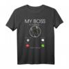 Französische Bulldogge my Boss T-Shirt – Süßes Geschenk für Hundebesitzer, Tierfreunde und Hunde Papa & Mama