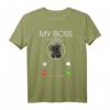 Französische Bulldogge my Boss T-Shirt – Süßes Geschenk für Hundebesitzer, Tierfreunde und Hunde Papa & Mama