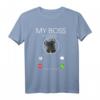 Französische Bulldogge my Boss T-Shirt – Süßes Geschenk für Hundebesitzer, Tierfreunde und Hunde Papa & Mama