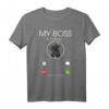 Französische Bulldogge my Boss T-Shirt – Süßes Geschenk für Hundebesitzer, Tierfreunde und Hunde Papa & Mama