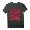 Feuerwehr EINS EINS ZWEI - 112 Notruf T-Shirt für Feuerwehrleute, Fans & Karneval, perfekt als Geschenk oder Kostüm