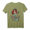 HapDeer The Little Mermaid Ariel Anchor T-Shirt - Offiziell lizenzierte Disney Meerjungfrauen Kleidung für Fans