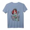 HapDeer The Little Mermaid Ariel Anchor T-Shirt - Offiziell lizenzierte Disney Meerjungfrauen Kleidung für Fans