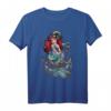 HapDeer The Little Mermaid Ariel Anchor T-Shirt - Offiziell lizenzierte Disney Meerjungfrauen Kleidung für Fans