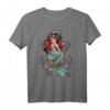 HapDeer The Little Mermaid Ariel Anchor T-Shirt - Offiziell lizenzierte Disney Meerjungfrauen Kleidung für Fans