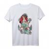 HapDeer The Little Mermaid Ariel Anchor T-Shirt - Offiziell lizenzierte Disney Meerjungfrauen Kleidung für Fans
