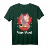 Kawaii Neko Ramen Lover Japanese Noodle Anime T-Shirt – Perfekt für Katzen-, Ramen- und Anime-Fans, Kinder, Männer & Frauen