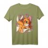 Kawaii Kitsune Fox T-Shirt - Japanischer neun Schwanz Fuchs, Magische Kreatur, Otaku & Anime Fanartikel, Official HapDeer Merchandise