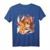 Kawaii Kitsune Fox T-Shirt - Japanischer neun Schwanz Fuchs, Magische Kreatur, Otaku & Anime Fanartikel, Official HapDeer Merchandise