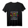 Kinder Achtung Kindergarten Ich Komme - Lustiges T-Shirt für den ersten Kita-Tag, perfekt als Geschenk für Kinder, Eltern und Familie
