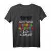 Kinder Achtung Kindergarten Ich Komme - Lustiges T-Shirt für den ersten Kita-Tag, perfekt als Geschenk für Kinder, Eltern und Familie