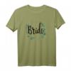 Bride to be Blumen Grün Vintage T-Shirt für Junggesellinnenabschied & Verlobung – Perfektes Gruppenshirt für die Bachelorette-Party