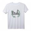 Bride to be Blumen Grün Vintage T-Shirt für Junggesellinnenabschied & Verlobung – Perfektes Gruppenshirt für die Bachelorette-Party