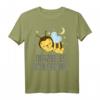 Offizielles Schlafshirt Pyjama Nachthemd mit Biene - Lustiges Geschenk für Langschläfer, Bienenfans & entspannte Nächte für Damen und Herren
