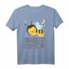 Offizielles Schlafshirt Pyjama Nachthemd mit Biene - Lustiges Geschenk für Langschläfer, Bienenfans & entspannte Nächte für Damen und Herren