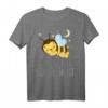 Offizielles Schlafshirt Pyjama Nachthemd mit Biene - Lustiges Geschenk für Langschläfer, Bienenfans & entspannte Nächte für Damen und Herren