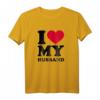I Love My Husband T-Shirt mit rotem Herz – Romantisches Geschenk für Frauen zum Hochzeitstag & Jahrestag