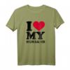 I Love My Husband T-Shirt mit rotem Herz – Romantisches Geschenk für Frauen zum Hochzeitstag & Jahrestag