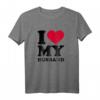 I Love My Husband T-Shirt mit rotem Herz – Romantisches Geschenk für Frauen zum Hochzeitstag & Jahrestag
