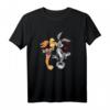 HapDeer Bugs and Lola Kiss Cartoon T-Shirt – Offiziell lizenzierte WB Fanartikel für Valentinstag & Geburtstagsfeier