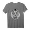 Löwenkopf T-Shirt zum HapDeer - Cooles Tiermotiv mit Tribal Ornament für Tierfans & Freunde