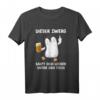 Dieser Zwerg Säuft Dich Locker Unter Den Tisch Bier Pinguin T-Shirt – Lustiges Party- und Biertrinker-Shirt für Junggesellenabschiede & Männerabende