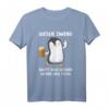 Dieser Zwerg Säuft Dich Locker Unter Den Tisch Bier Pinguin T-Shirt – Lustiges Party- und Biertrinker-Shirt für Junggesellenabschiede & Männerabende