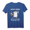 Dieser Zwerg Säuft Dich Locker Unter Den Tisch Bier Pinguin T-Shirt – Lustiges Party- und Biertrinker-Shirt für Junggesellenabschiede & Männerabende