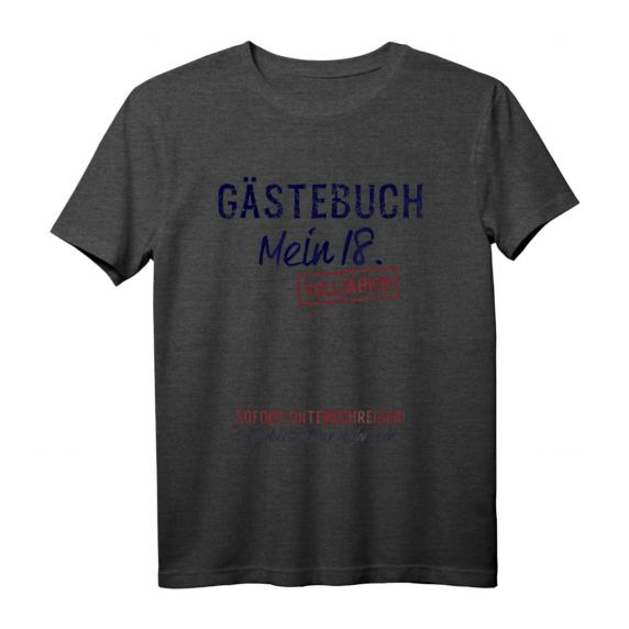 Gästebuch Mein 18. Geburtstag Gästeliste Endlich Volljährig T-Shirt – Lustiges Geschenk für Geburtstagsparty, Feier & Mitgebsel Gästebuch Mein 18. Geburtstag Gästeliste Endlich Volljährig T-Shirt – Lustiges Geschenk für Geburtstagsparty, Feier & Mitgebsel