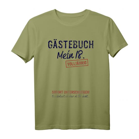 Gästebuch Mein 18. Geburtstag Gästeliste Endlich Volljährig T-Shirt – Lustiges Geschenk für Geburtstagsparty, Feier & Mitgebsel Gästebuch Mein 18. Geburtstag Gästeliste Endlich Volljährig T-Shirt – Lustiges Geschenk für Geburtstagsparty, Feier & Mitgebsel