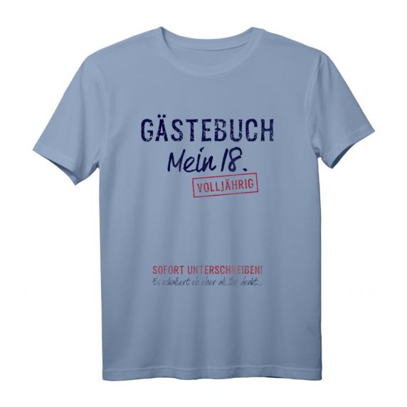 Gästebuch Mein 18. Geburtstag Gästeliste Endlich Volljährig T-Shirt – Lustiges Geschenk für Geburtstagsparty, Feier & Mitgebsel Gästebuch Mein 18. Geburtstag Gästeliste Endlich Volljährig T-Shirt – Lustiges Geschenk für Geburtstagsparty, Feier & Mitgebsel