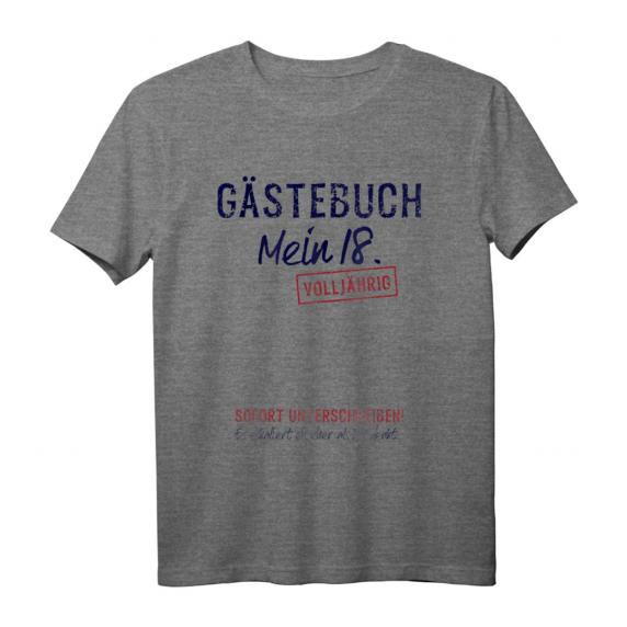Gästebuch Mein 18. Geburtstag Gästeliste Endlich Volljährig T-Shirt – Lustiges Geschenk für Geburtstagsparty, Feier & Mitgebsel Gästebuch Mein 18. Geburtstag Gästeliste Endlich Volljährig T-Shirt – Lustiges Geschenk für Geburtstagsparty, Feier & Mitgebsel