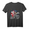 Weihnachtsmann Santa Claus Biker Motorrad Motocross T-Shirt – Perfekte Geschenkidee für Biker, Motorradfans & Familie zu Weihnachten & Neujahr