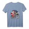 Weihnachtsmann Santa Claus Biker Motorrad Motocross T-Shirt – Perfekte Geschenkidee für Biker, Motorradfans & Familie zu Weihnachten & Neujahr