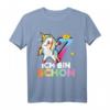 Einhorn Abtupfen Ich Bin Schon 7 Geburtstags T-Shirt – Lustiges Geschenk für den 7. Geburtstag mit Einhornkunst und Dab-Posen