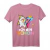 Einhorn Abtupfen Ich Bin Schon 7 Geburtstags T-Shirt – Lustiges Geschenk für den 7. Geburtstag mit Einhornkunst und Dab-Posen